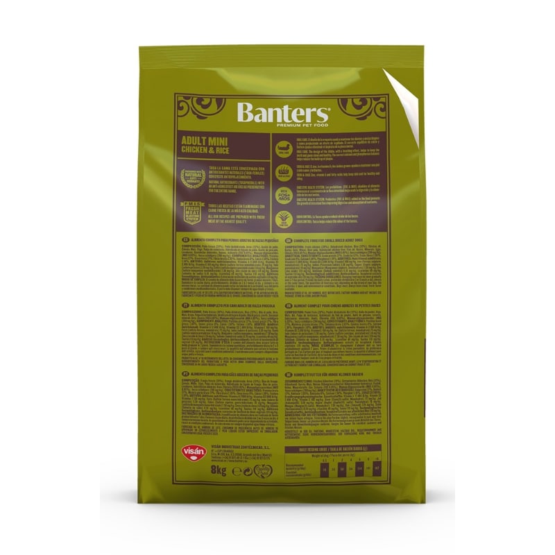 غذای سگ بالغ نژاد کوچک بنترز اسپانیا با طعم مرغ و برنج – بسته ۱ کیلویی (فله) - نمای 4 غذای سگ بالغ نژاد کوچک بنترز اسپانیا با طعم مرغ و برنج – بسته ۱ کیلویی (فله) - تصویر 4