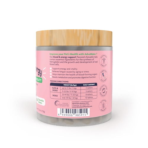 قرص مکمل خون ساز سگ و گربه برند ادواکر آمریکا – درمان کم خونی - نمای 4 قرص مکمل خون ساز سگ و گربه برند ادواکر آمریکا – درمان کم خونی - تصویر 4