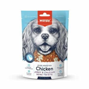 تشویقی سگ ونپی مدل Chicken Jerky & Calcium Bone Twists بسته 100 گرمی تشویقی سگ ونپی مدل Chicken Jerky & Calcium Bone Twists بسته 100 گرمی - تصویر اصلی محصول
