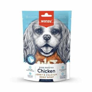 تشویقی سگ ونپی مدل Chicken Jerky & Calcium Bone Wrap بسته 100 گرمی تشویقی سگ ونپی مدل Chicken Jerky & Calcium Bone Wrap بسته 100 گرمی - تصویر اصلی محصول