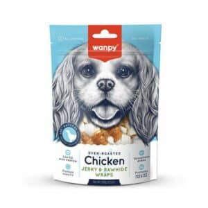 تشویقی سگ ونپی مدل Chicken Jerky & Rawhide Wraps بسته 100 گرمی تشویقی سگ ونپی مدل Chicken Jerky & Rawhide Wraps بسته 100 گرمی - تصویر اصلی محصول