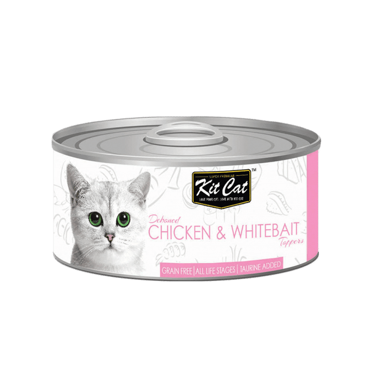 کنسرو گربه کیت کت مدل تکه ای مرغ و ماهی وایت بیت وزن 80 گرم - نمای 2 کنسرو گربه کیت کت مدل تکه ای مرغ و ماهی وایت بیت وزن 80 گرم - تصویر 2