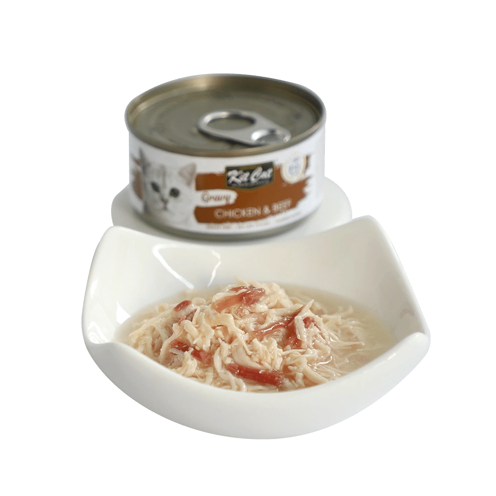 کنسرو گربه کیت کت مدل مرغ و گوشت گاو در سس وزن 70 گرم - نمای 3 کنسرو گربه کیت کت مدل مرغ و گوشت گاو در سس وزن 70 گرم - تصویر 3