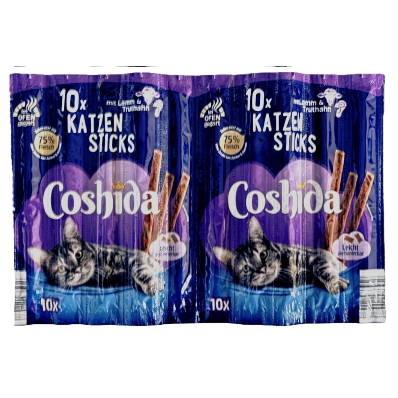 تشویقی مدادی گربه کوشیدا با طعم بره و بوقلمون (۱۰ عددی) - نمای 3 تشویقی مدادی گربه کوشیدا با طعم بره و بوقلمون (۱۰ عددی) - تصویر 3