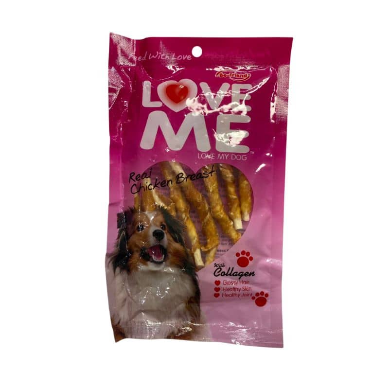 تشویقی سگ لاومی مدل دورپیچ مرغ ۶۰ گرمی - نمای 3 تشویقی سگ لاومی مدل دورپیچ مرغ ۶۰ گرمی - تصویر 3