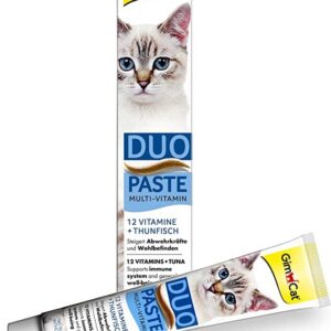 خمیر مولتی ویتامین گربه GimCat مدل Duo Paste با طعم ماهی وزن 50 گرم خمیر مولتی ویتامین گربه GimCat مدل Duo Paste با طعم ماهی وزن 50 گرم - تصویر اصلی محصول