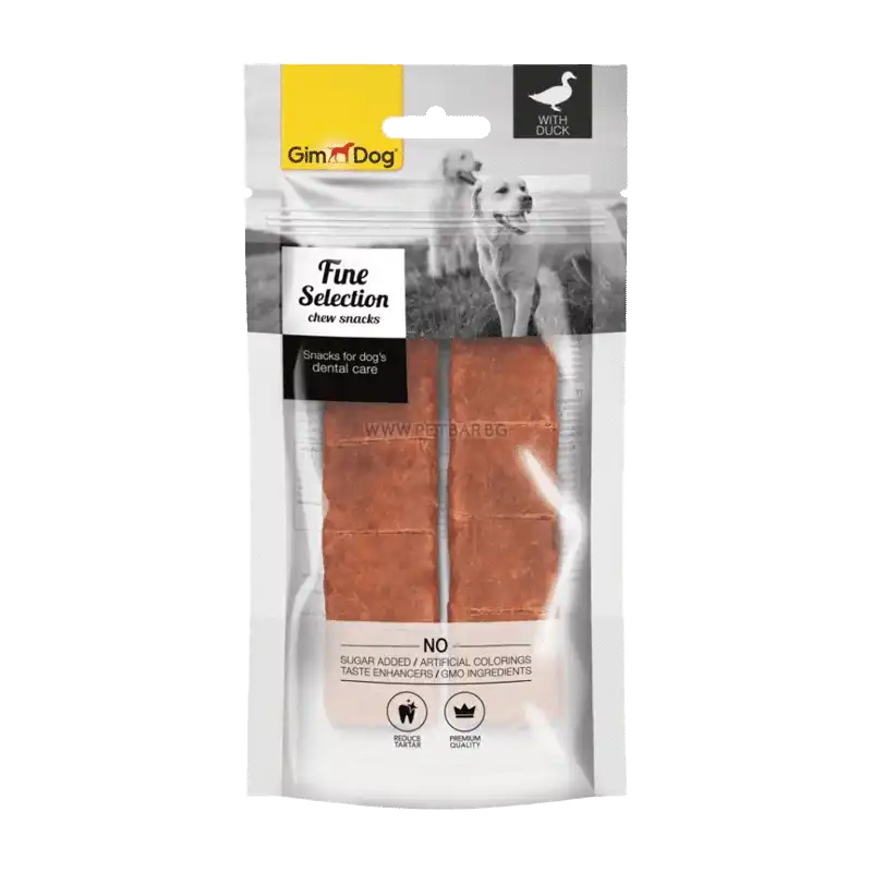 تشویقی سگ فاین سلکشن جیم داگ با طعم اردک Gimdog Fine Selection وزن 64 گرم - نمای 3 تشویقی سگ فاین سلکشن جیم داگ با طعم اردک Gimdog Fine Selection وزن 64 گرم - تصویر 3