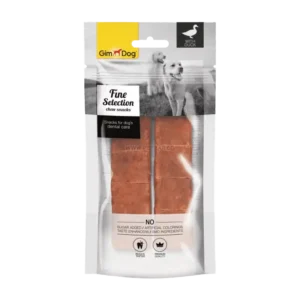 تشویقی سگ فاین سلکشن جیم داگ با طعم اردک Gimdog Fine Selection وزن 64 گرم تشویقی سگ فاین سلکشن جیم داگ با طعم اردک Gimdog Fine Selection وزن 64 گرم - تصویر اصلی محصول