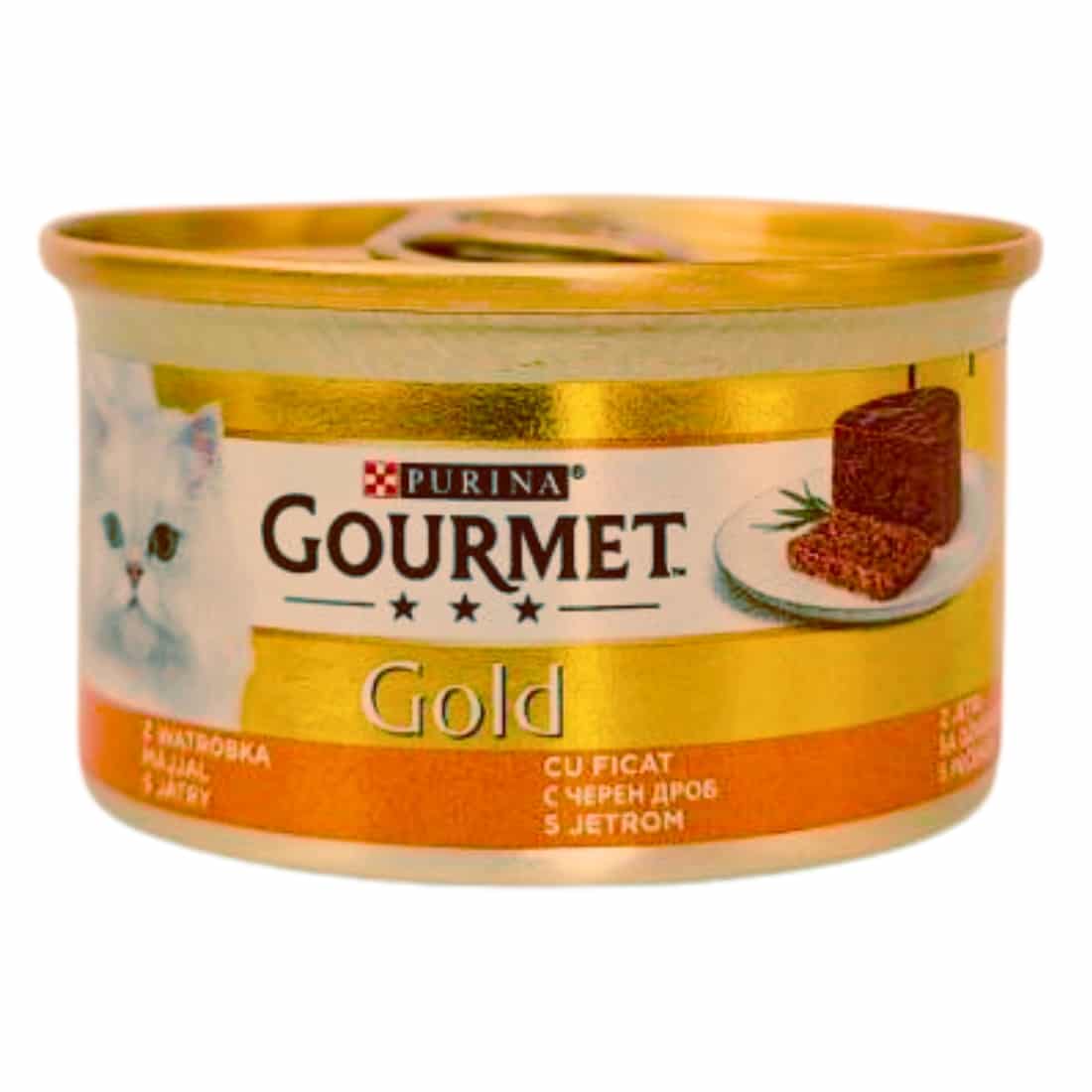 کنسرو گربه گورمت گلد (آلمانی) پته با طعم جگر وزن 85 گرم - نمای 2 کنسرو گربه گورمت گلد (آلمانی) پته با طعم جگر وزن 85 گرم - تصویر 2