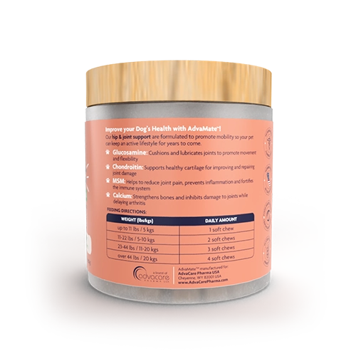 قرص مکمل مفصل ساز سگ برند ادواکر آمریکا – قرص گلوکوزامین - نمای 4 قرص مکمل مفصل ساز سگ برند ادواکر آمریکا – قرص گلوکوزامین - تصویر 4