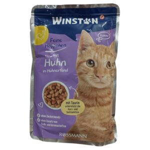 پوچ گربه وینستون با طعم مرغ در آب مرغ وزن 100 گرم پوچ گربه وینستون با طعم مرغ در آب مرغ وزن 100 گرم - تصویر اصلی محصول