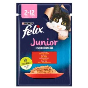 پوچ بچه گربه فلیکس با طعم گوشت گاو در ژله (۸۵ گرمی) پوچ بچه گربه فلیکس با طعم گوشت گاو در ژله (۸۵ گرمی) - تصویر اصلی محصول