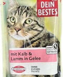 پوچ گربه داین بستس با طعم گوساله و بره در ژله وزن 100 گرم پوچ گربه داین بستس با طعم گوساله و بره در ژله وزن 100 گرم - تصویر اصلی محصول