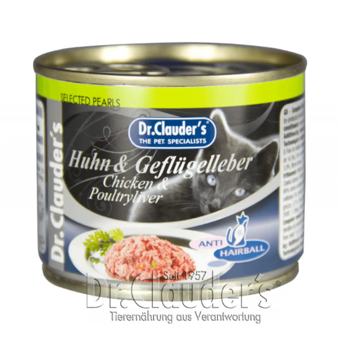 کنسرو گربه دکتر کلادرز با طعم مرغ و جگر طیور وزن 200 گرم - نمای 2 کنسرو گربه دکتر کلادرز با طعم مرغ و جگر طیور وزن 200 گرم - تصویر 2