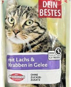 پوچ گربه داین بستس با طعم ماهی و خرچنگ در ژله وزن 100 گرم پوچ گربه داین بستس با طعم ماهی و خرچنگ در ژله وزن 100 گرم - تصویر اصلی محصول