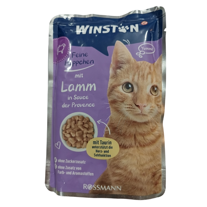 پوچ گربه وینستون با طعم گوشت بره در سس وزن 100 گرم - نمای 5 پوچ گربه وینستون با طعم گوشت بره در سس وزن 100 گرم - تصویر 5