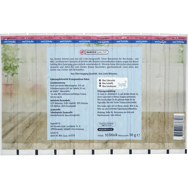 تشویقی مدادی گربه وینستون طعم ماهی سالمون و قزل آلا (10 عددی) - نمای 4 تشویقی مدادی گربه وینستون طعم ماهی سالمون و قزل آلا (10 عددی) - تصویر 4