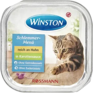 ووم گربه😸 وینستون با طعم مرغ در سس هویج وزن 100 گرم ووم گربه😸 وینستون با طعم مرغ در سس هویج وزن 100 گرم - تصویر اصلی محصول