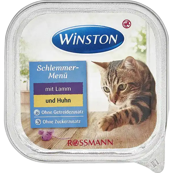 ووم گربه😸 وینستون با طعم گوشت بره و مرغ وزن 100 گرم - نمای 2 ووم گربه😸 وینستون با طعم گوشت بره و مرغ وزن 100 گرم - تصویر 2