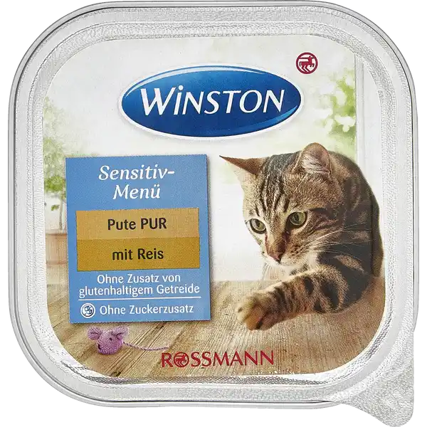 ووم گربه😸 وینستون با طعم بوقلمون و برنج وزن 100 گرم - نمای 2 ووم گربه😸 وینستون با طعم بوقلمون و برنج وزن 100 گرم - تصویر 2