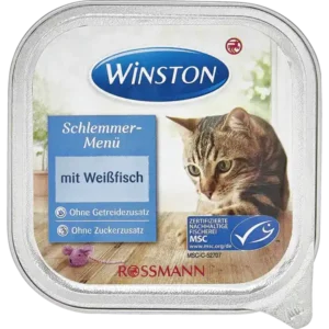 ووم گربه😸 وینستون با طعم ماهی سفید وزن 100 گرم ووم گربه😸 وینستون با طعم ماهی سفید وزن 100 گرم - تصویر اصلی محصول