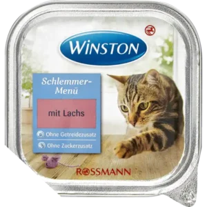 ووم گربه😸 وینستون با طعم ماهی سالمون وزن 100 گرم ووم گربه😸 وینستون با طعم ماهی سالمون وزن 100 گرم - تصویر اصلی محصول