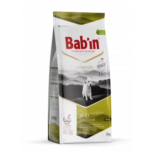 غذای خشک سگ بالغ نژاد کوچک عقیم شده بابین با طعم مرغ وزن 3 کیلوگرم - نمای 7 غذای خشک سگ بالغ نژاد کوچک عقیم شده بابین با طعم مرغ وزن 3 کیلوگرم - تصویر 7