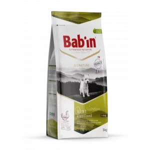 غذای خشک سگ بالغ نژاد کوچک عقیم شده بابین با طعم مرغ وزن 3 کیلوگرم غذای خشک سگ بالغ نژاد کوچک عقیم شده بابین با طعم مرغ وزن 3 کیلوگرم - تصویر اصلی محصول