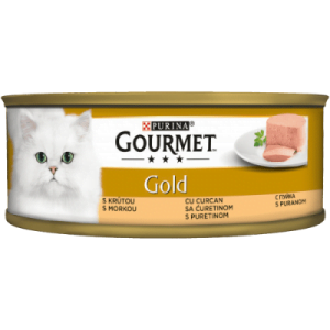 کنسرو گربه گورمت گلد پته وزن 85 گرمی با طعم بوقلمون کنسرو گربه گورمت گلد پته وزن 85 گرمی با طعم بوقلمون - تصویر اصلی محصول