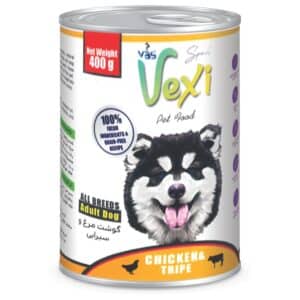 کنسرو سگ وکسی مدل پته با طعم مرغ و سیرابی ۴۰۰ گرمی کنسرو سگ وکسی مدل پته با طعم مرغ و سیرابی ۴۰۰ گرمی - تصویر اصلی محصول