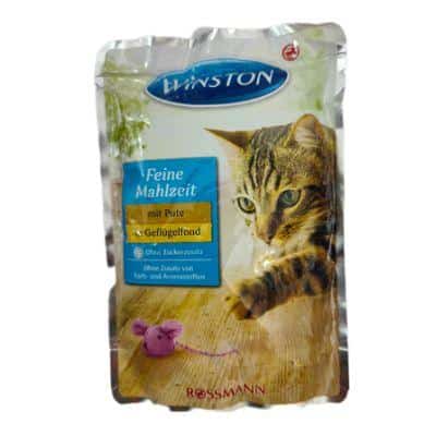 پوچ گربه وینستون با طعم بوقلمون در آب طیور وزن 100 گرم - نمای 3 پوچ گربه وینستون با طعم بوقلمون در آب طیور وزن 100 گرم - تصویر 3