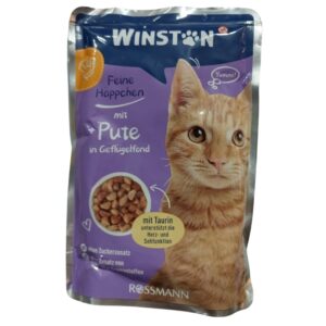 پوچ گربه وینستون با طعم بوقلمون در آب طیور وزن 100 گرم پوچ گربه وینستون با طعم بوقلمون در آب طیور وزن 100 گرم - تصویر اصلی محصول