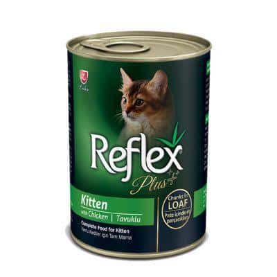 کنسرو بچه گربه رفلکس پلاس با طعم مرغ وزن 400 گرم - نمای 2 کنسرو بچه گربه رفلکس پلاس با طعم مرغ وزن 400 گرم - تصویر 2