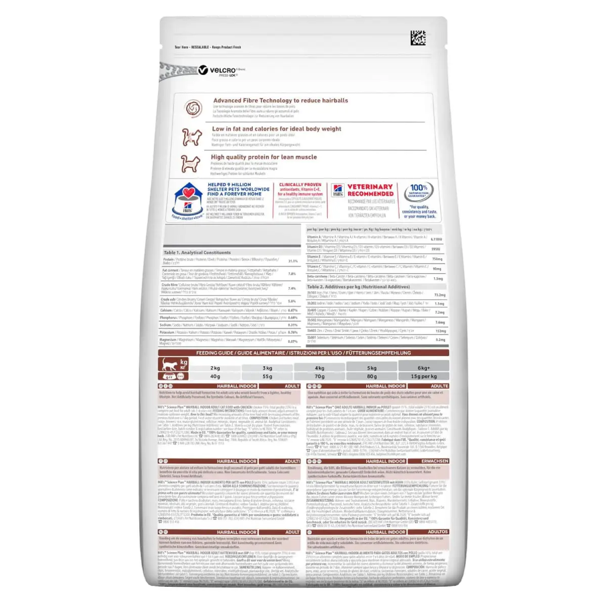 غذای خشک گربه هیلز مدل Hairball Indoor وزن 1.5 کیلوگرم - نمای 5 غذای خشک گربه هیلز مدل Hairball Indoor وزن 1.5 کیلوگرم - تصویر 5