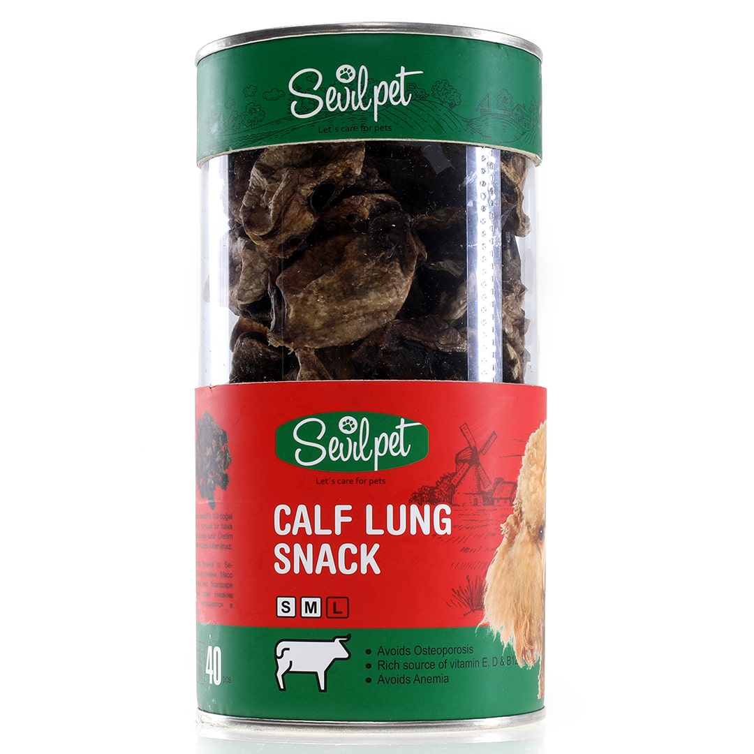 تشویقی گربه و سگ سویل پت مدل ریه تکه ای گوساله - نمای 3 تشویقی گربه و سگ سویل پت مدل ریه تکه ای گوساله - تصویر 3