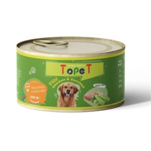 کنسرو تاپت مدل پته برای سگ با طعم مرغ و کدوسبز وزن 200 گرم کنسرو تاپت مدل پته برای سگ با طعم مرغ و کدوسبز وزن 200 گرم - تصویر اصلی محصول