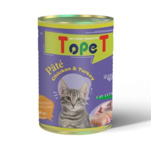 کنسرو گربه😺 تاپت مدل پته با طعم بوقلمون و مرغ وزن 400 گرم کنسرو گربه😺 تاپت مدل پته با طعم بوقلمون و مرغ وزن 400 گرم - تصویر اصلی محصول