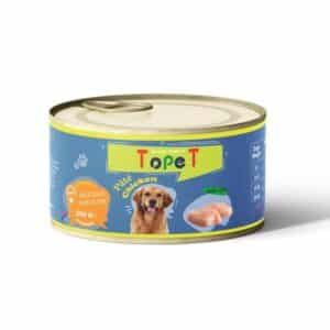 کنسرو پته سگ🐶 برند تاپت با طعم مرغ وزن 200 گرم کنسرو پته سگ🐶 برند تاپت با طعم مرغ وزن 200 گرم - تصویر اصلی محصول