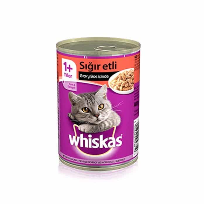 کنسرو گربه ویسکاس (Whiskas) با طعم گوشت وزن 400 گرم - نمای 3 کنسرو گربه ویسکاس (Whiskas) با طعم گوشت وزن 400 گرم - تصویر 3