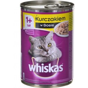 کنسرو گربه ویسکاس (Whiskas) با طعم مرغ وزن 400 گرم کنسرو گربه ویسکاس (Whiskas) با طعم مرغ وزن 400 گرم - تصویر اصلی محصول