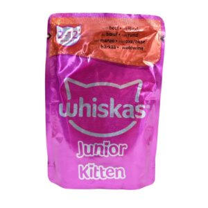 پوچ بچه گربه ویسکاس با طعم گوشت در سس (۸۵ گرم) پوچ بچه گربه ویسکاس با طعم گوشت در سس (۸۵ گرم) - تصویر اصلی محصول