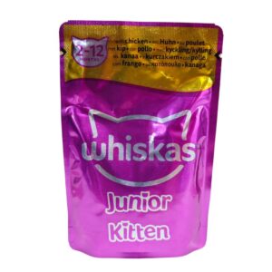 پوچ بچه گربه ویسکاس با طعم مرغ در سس (۸۵ گرم) پوچ بچه گربه ویسکاس با طعم مرغ در سس (۸۵ گرم) - تصویر اصلی محصول