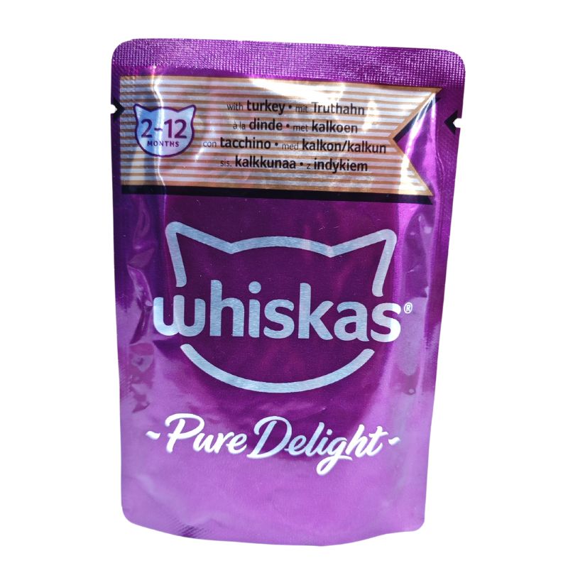 پوچ بچه گربه ویسکاس با طعم بوقلمون در ژله (۸۵ گرم) - نمای 2 پوچ بچه گربه ویسکاس با طعم بوقلمون در ژله (۸۵ گرم) - تصویر 2