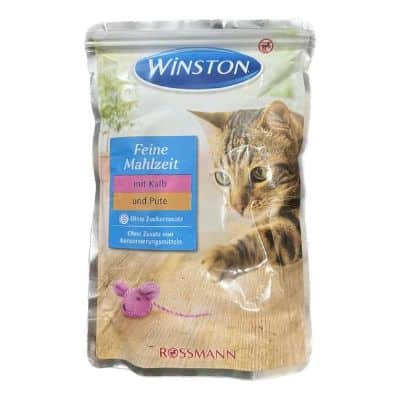 پوچ گربه وینستون با طعم گوساله و بوقلمون وزن 100 گرم - نمای 3 پوچ گربه وینستون با طعم گوساله و بوقلمون وزن 100 گرم - تصویر 3