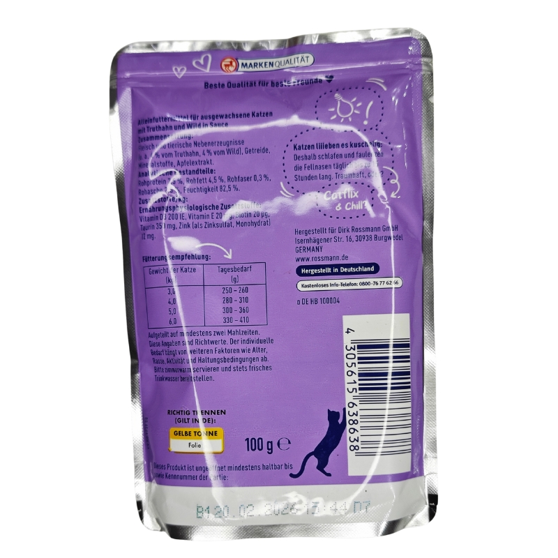 پوچ گربه وینستون با طعم بوقلمون و شکار در سس وزن 100 گرم - نمای 6 پوچ گربه وینستون با طعم بوقلمون و شکار در سس وزن 100 گرم - تصویر 6